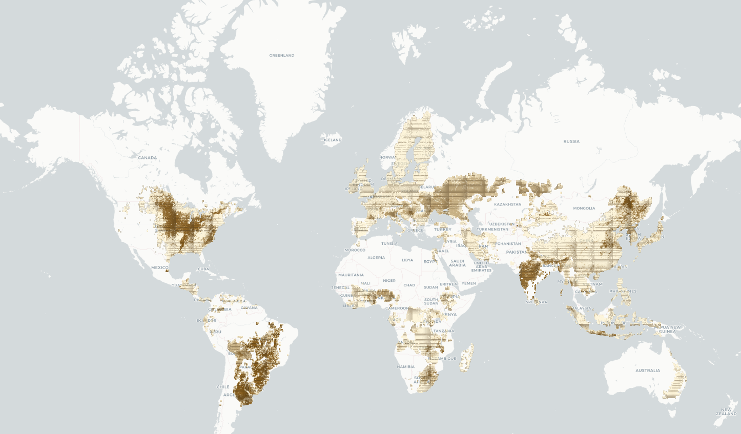 Global soybean harvested-area grid